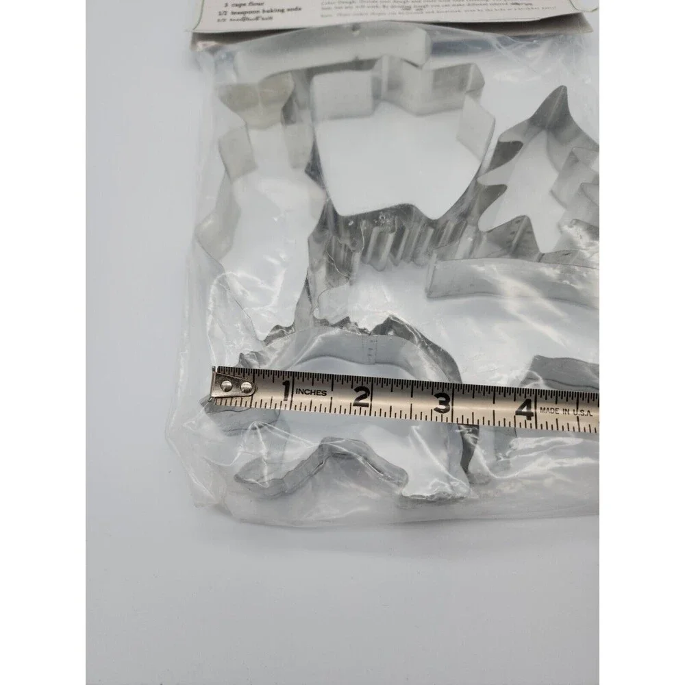 Stoney Creek Cookie Cutters Metal Set of 6 HS337 & Recipe Wildlife Outdoor